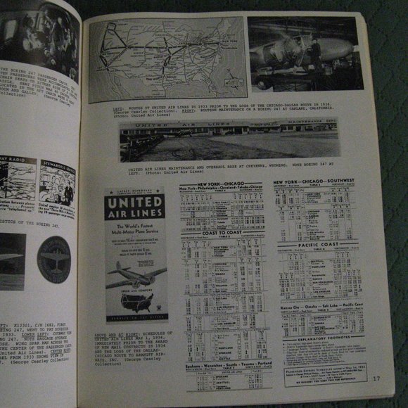 United The Main Line Airway 1989 George Cearley Air Lines Book - Picture 6 of 9